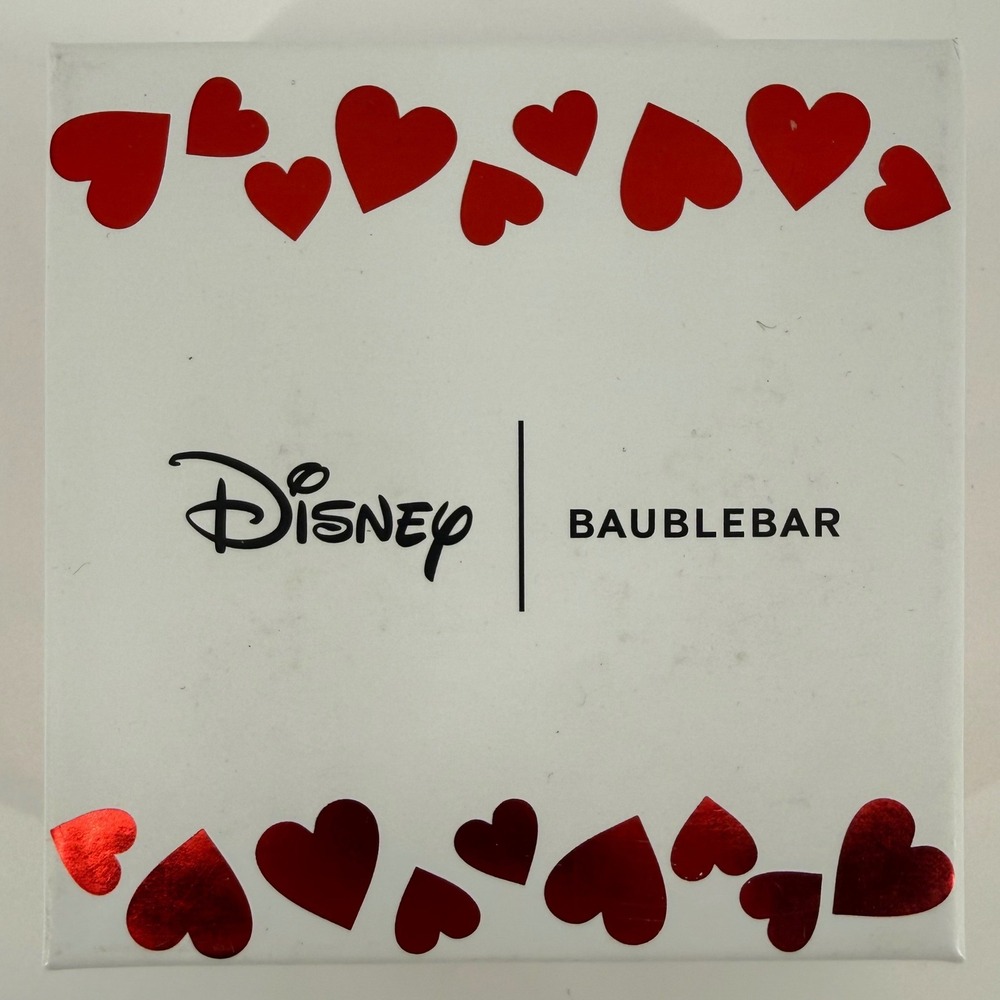 Disney BaubleBar Stitch Angel Heart Eye Stud Earring Set Gold Tone Enamel 2 Pair - Picture 3 of 4